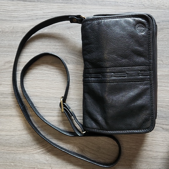 JD small black pebble leather organizer purse - Picture 5 of 8